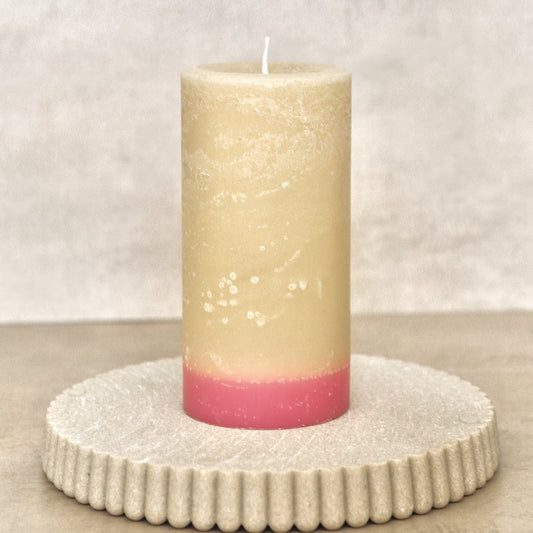 Pink Jasmine and Pear Pillar Candle