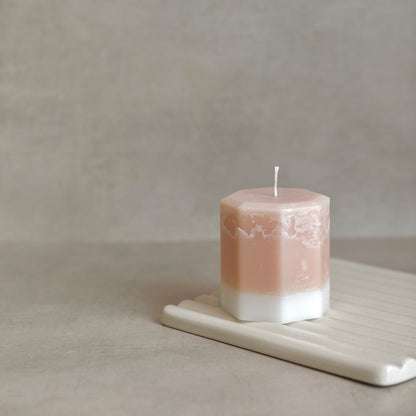 Blonde Amber & Honey Octagon Candle