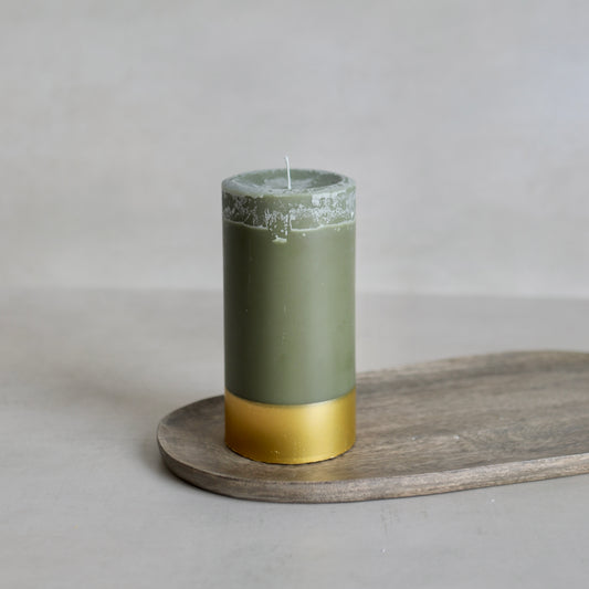 Nordic Spruce & Holly Pillar Candle